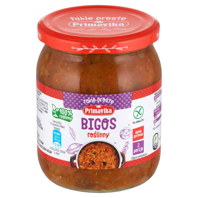 Bigos Primavika wegetariański wegański bezglutenowy 742 g