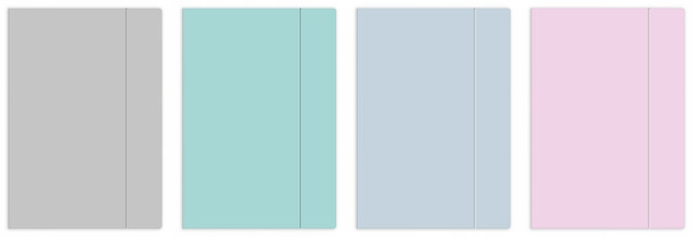 Teczka z Gumką A5 PASTELOWA 300g/m2 MIX KOLORÓW Interdruk