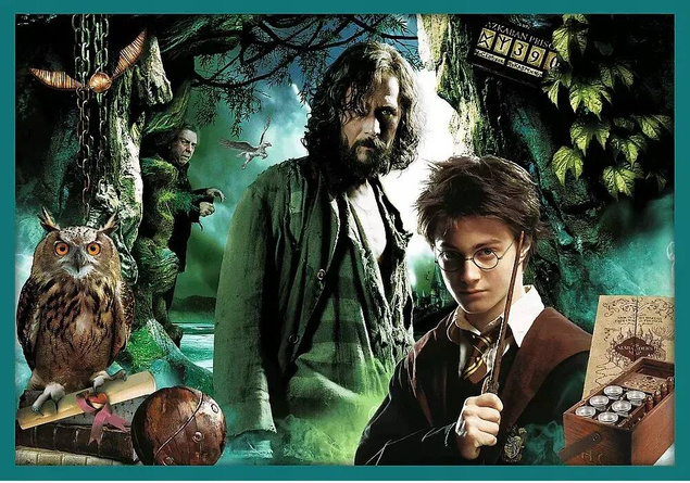 Puzzle 10w1 Układanka HARRY POTTER Hermiona Ron Malfoy 329el 4+ Trefl 90392