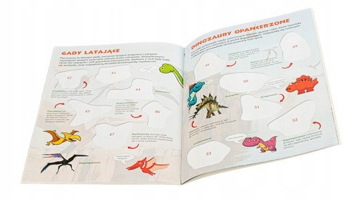 Naklejki edukacyjne Dinozaury Praca zbiorowa