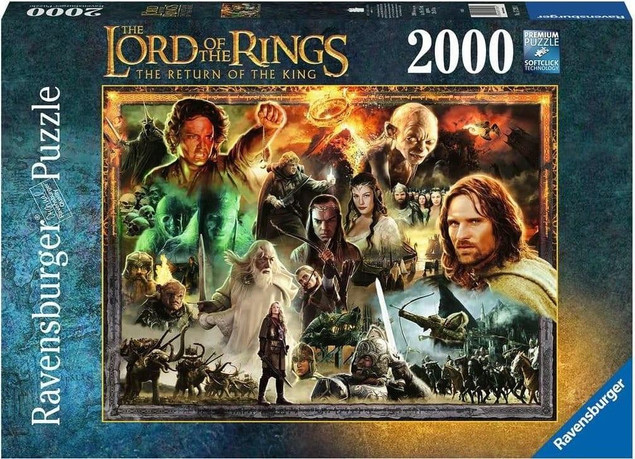 Puzzle Ravensburger 2000 elementów Władca Pierścieni: Powrót Króla