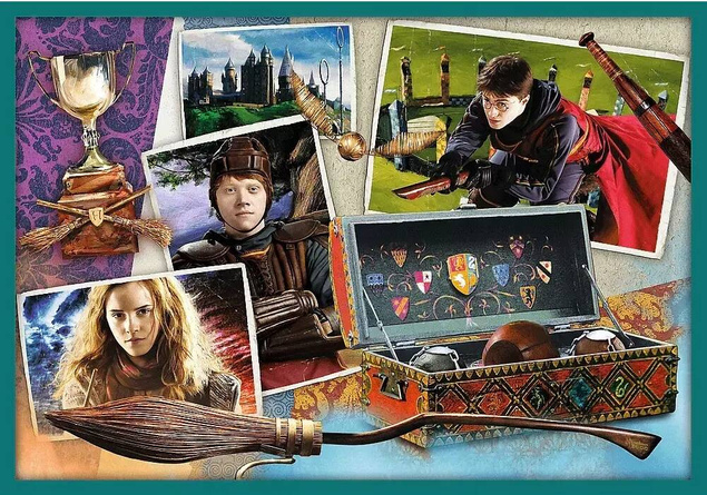 Puzzle 10w1 Układanka HARRY POTTER Hermiona Ron Malfoy 329el 4+ Trefl 90392