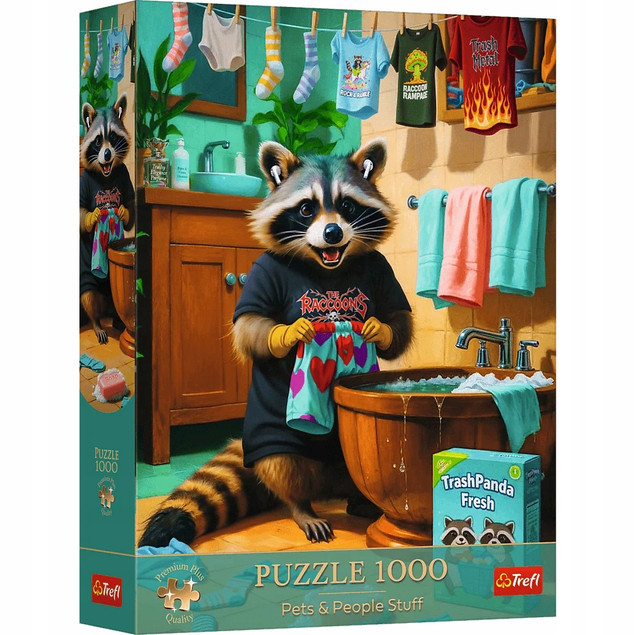 Trefl Puzzle Premium Plus Quality 1000 el. Dzień Prania Szopa (AI Art)