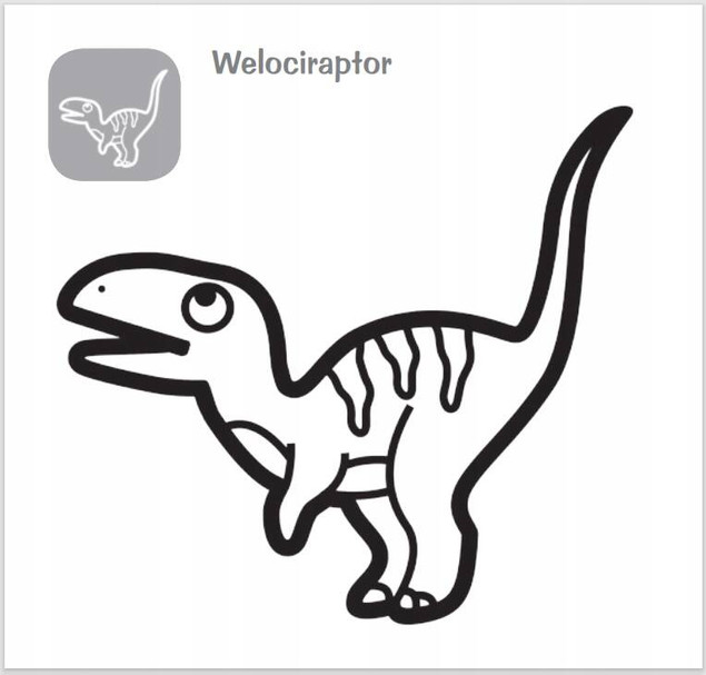 Gruba krecha. Dinozaur