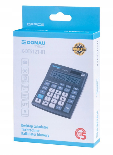 Kalkulator biurowy DONAU TECH K-DT5121-01