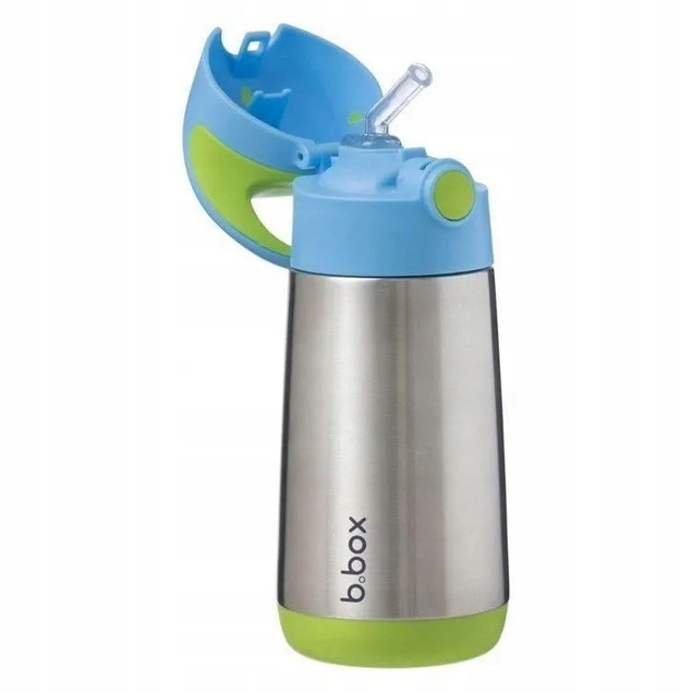 B.BOX Ustniki Zapasowe Silikonowe ze Słomką do Bidonów Termicznych 350ml/500ml (2 szt.)