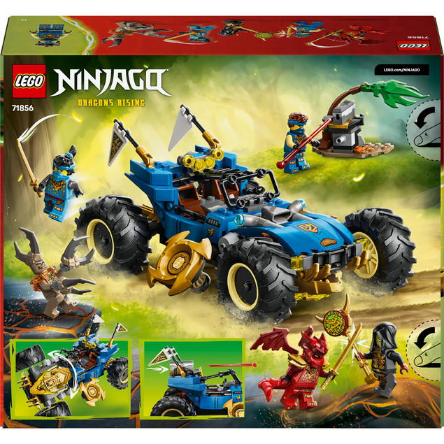 Klocki LEGO Ninjago 71856 Jay Transformujący się Samochód Mech Smoka 387 el.