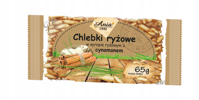 Chlebki ryżowe z cynamonem Ania 65g