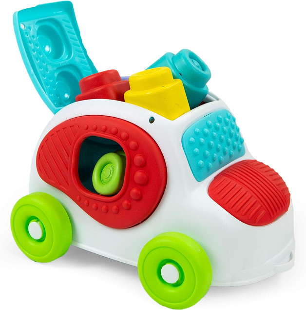 Autko sensoryczne Clementoni z klockami Clemmy
