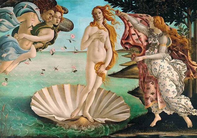 PUZZLE NARODZINY VENUS BOTTICELLI 1000 EL TREFL