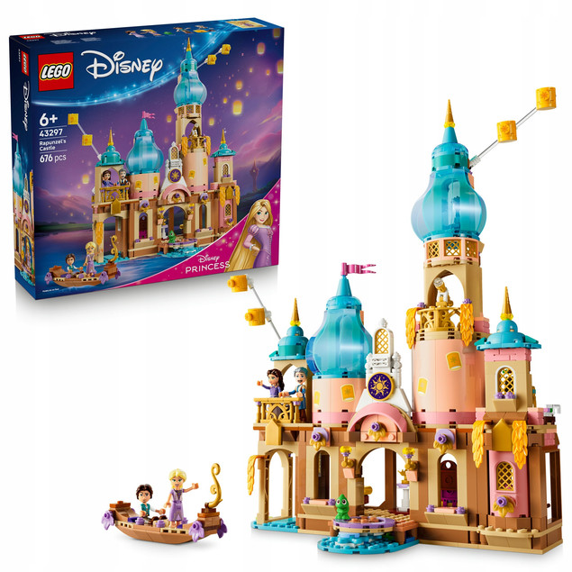 LEGO Disney Princess 43297 Zamek Roszpunki - 676 el., wieża 37 cm