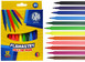 Flamastry Pisaki Mazaki Szkolne Stożkowe 12 Żywych Soczystych Kolorów Astra