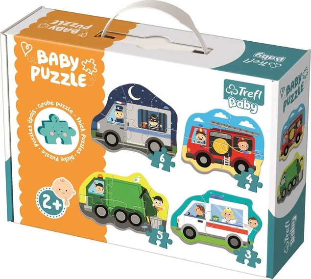 Moje Pierwsze Puzzle Pojazdy Zawody Baby 2+ Trefl 36071