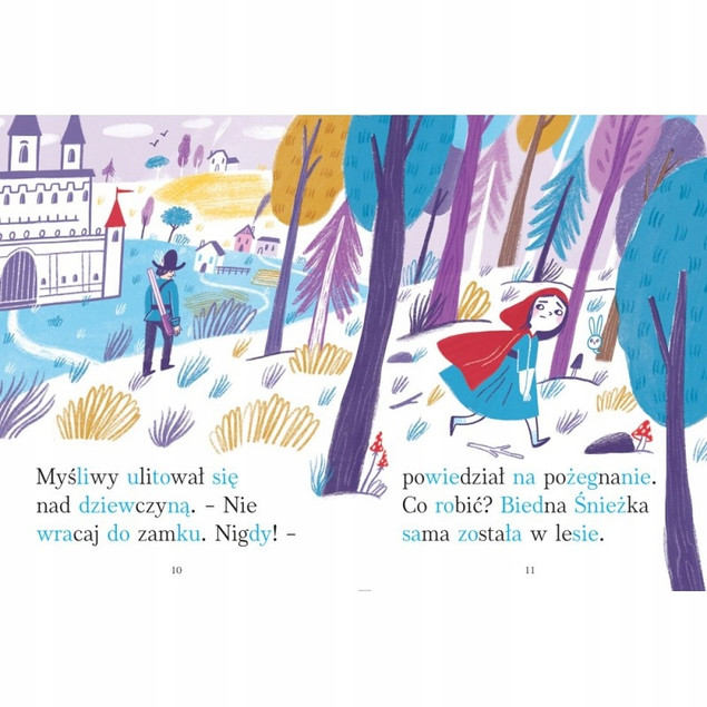 Już Czytam Sam Królewna Śnieżka Duże Litery Podział Sylaby 4+ Aksjomat 3073