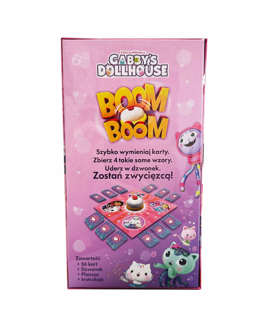 Boom Boom KOCI DOMEK GABI Gra Planszowa Rodzinna 6+ Trefl 02548