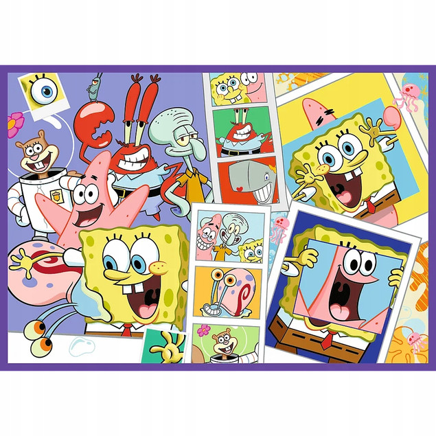 Trefl Puzzle SpongeBob 4 x 250 el. Szalony świat SpongeBoba