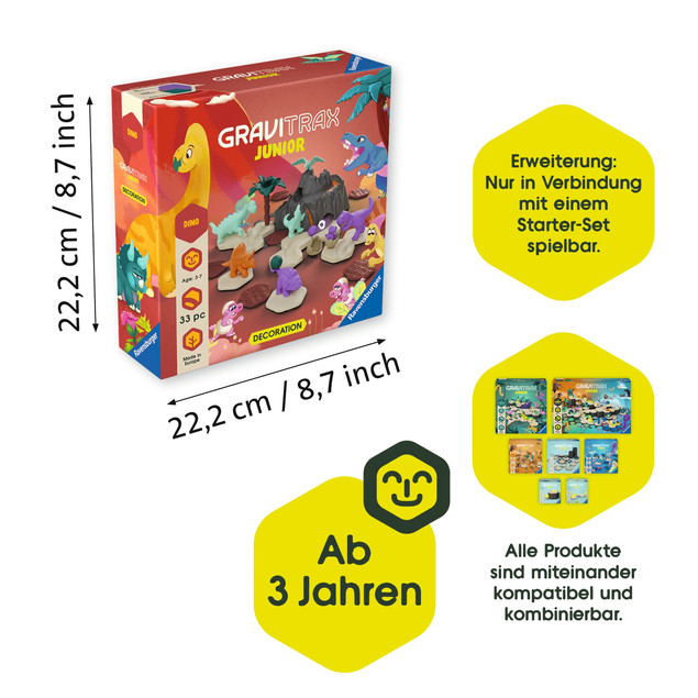 Zabawka konstrukcyjna Ravensburger GraviTrax Junior Dino 3+ wielokolorowa