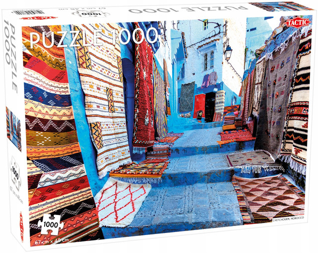 Puzzle Tactic 1000 elementów Chefchouen Maroko – Niebieskie Miasto