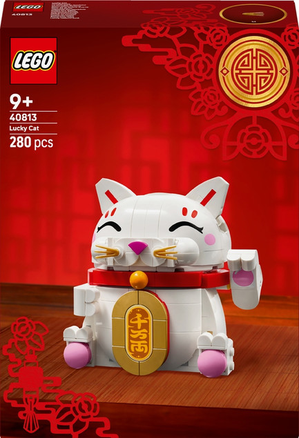 LEGO® Japoński Kot Szczęścia Maneki-neko 40813 – 280 elementów, 9 lat+