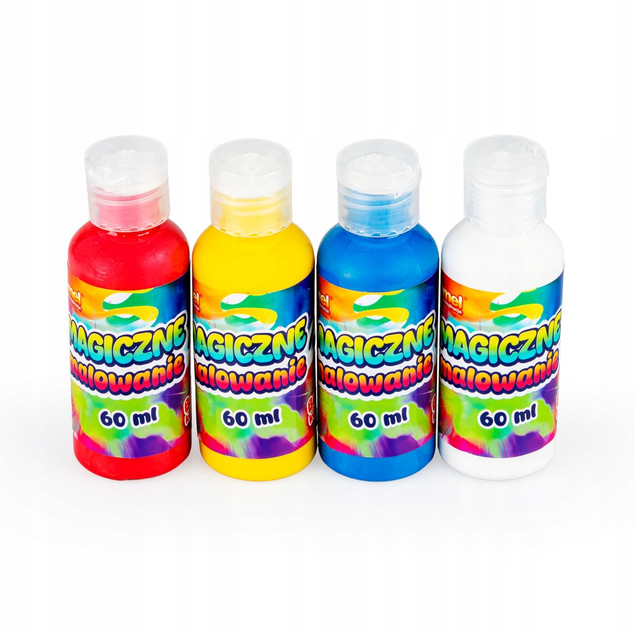 Zestaw farbek do malowania Dumel 4x60 ml kolorowe