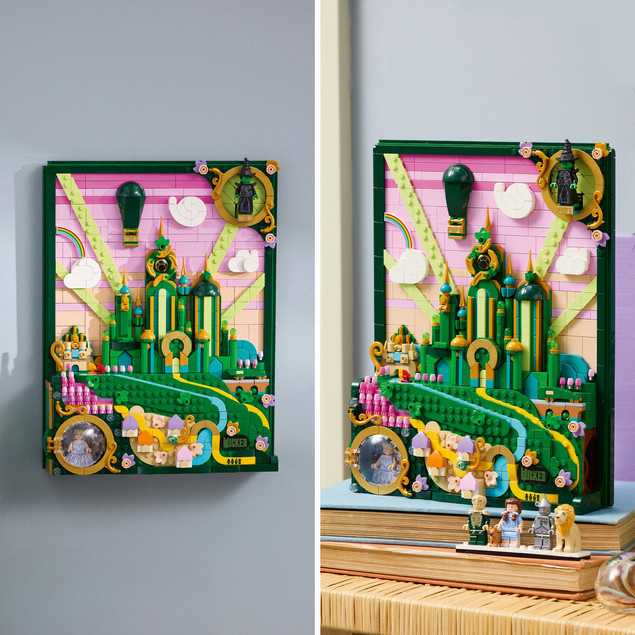 Klocki LEGO Wicked Obraz Emerald City (75685) – 1518 el. Kolekcjonerska Dekoracja