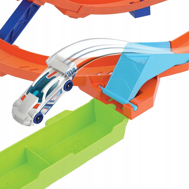 Hot Wheels Action Tor Zakręcone Tornado HTK16 z Autkiem