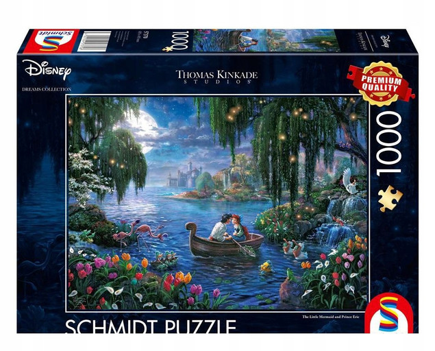 Puzzle 1000 Schmidt Premium Thomas Kinkade Disney Mała Syrenka i Książę Eryk G3