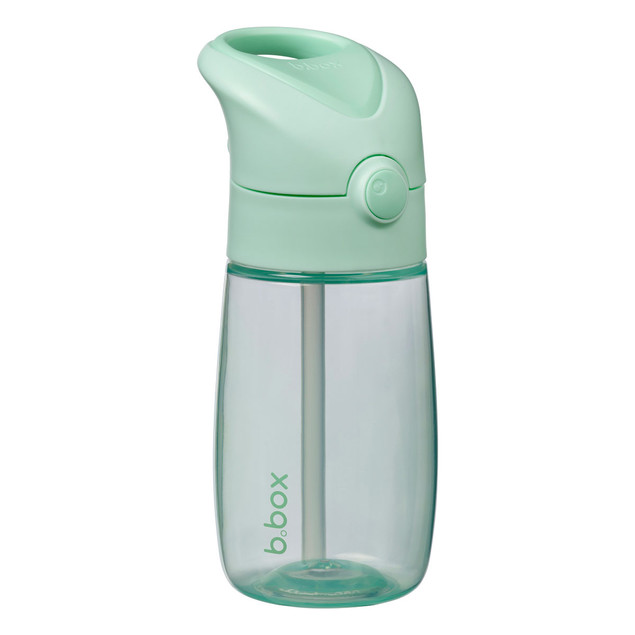 B.Box Butelka ze Słomką Junior 380 ml Spearmint - Bidon Dziecięcy Niekapek