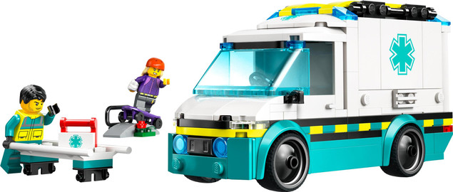 LEGO City 60451 Ambulans Ratunkowy z Minifigurkami