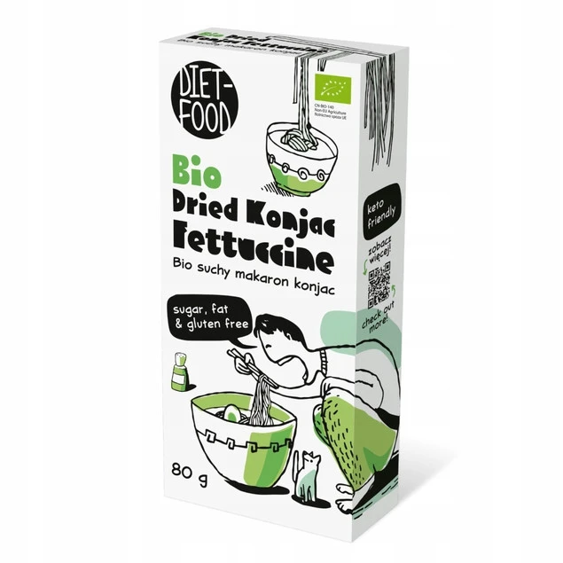 Makaron konjac Diet-Food Fettuccine Bio 80 g