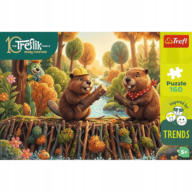 Trefl Puzzle Rodzina Treflików U Bobra 160 el. Inspired By Trends