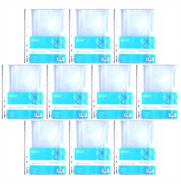 OBWOLUTA Koszulka Na Dokumenty Grubość 30 MIC Format A5 100szt. SCHEMAT x10