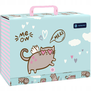 Teczka z Rączką A4 XL KOT Kotek Meow Astra