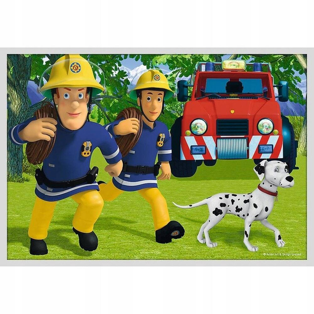 Puzzle 4w1 Układanka Dla Dzieci STRAŻAK SAM Ekipa Ratunkowa 4+ Trefl 90356