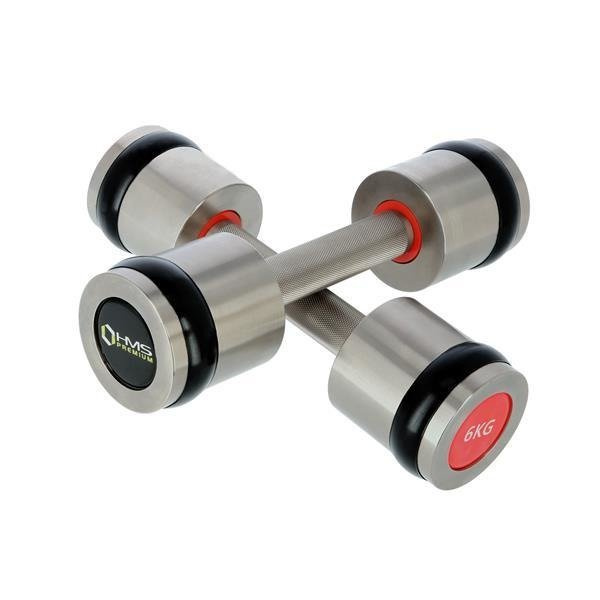 Hantle chromowane, radełkowane 2 x 6 KG HH06 HMS