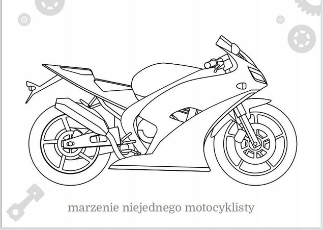 Kolorowanka Maluszkowe Malowanie Motocykle 2+ Skrzat