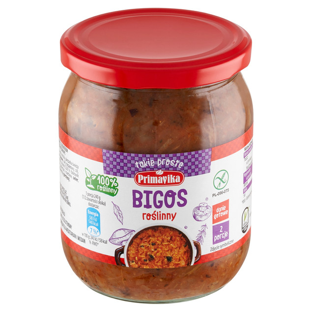 Bigos Primavika wegetariański wegański bezglutenowy 742 g