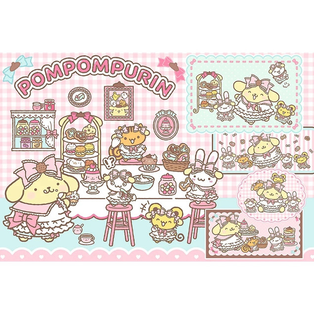 Trefl Puzzle Pompompurin 300 el. Cukierkowy świat Pompompurina