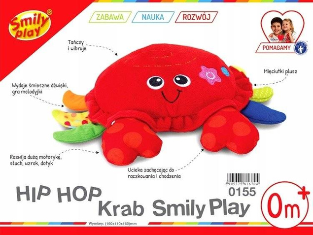 SMILY PLAY Krab do raczkowania tańczę i wibruję