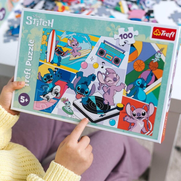 Puzzle 100 Układanka Disney LILO I STITCH Bajka Kosmita Stworek 5+ Trefl