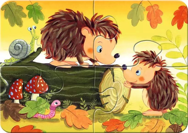 Puzzle Ravensburger 20 elementów Małe rodziny zwierząt