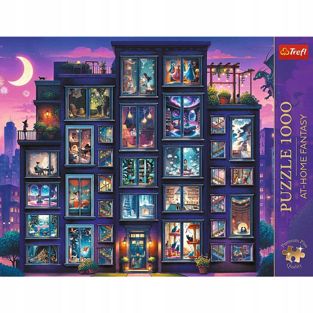 TREFL Puzzle 1000 Premium Plus At-Home Fantasy Noc pełna opowieści