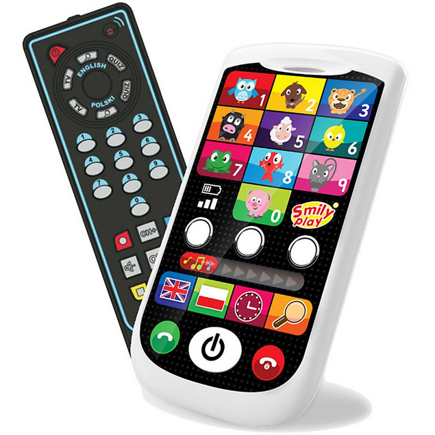 Smily Play edukacyjny Smartfon i Pilot TV 