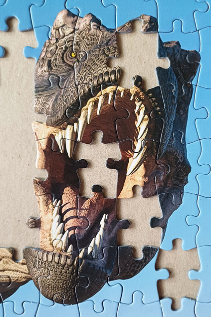 Puzzle Tactic 200 elementów Tyrannosaurus Rex Dinozaur