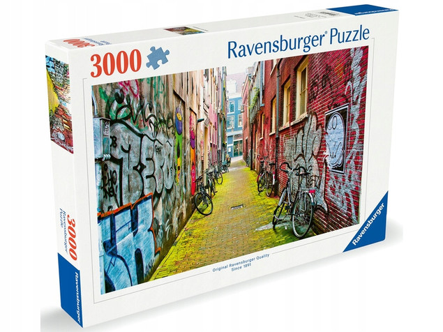 Puzzle Ravensburger Quality 3000 elementów Ulice Amsterdamu 12000807
