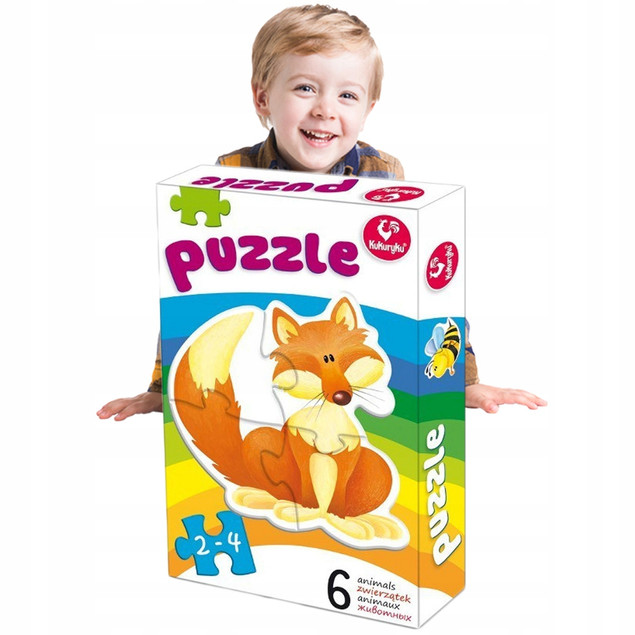 Promatek Pierwsze Puzzle Zwierzątka 1 - 18 Elementów dla Dzieci 2+