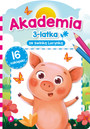 Akademia 3-Latka Ze Świnką Lucynką z Naklejkami 3+ Skrzat