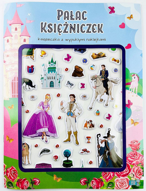 Książeczka z wypukłymi naklejkami. Pałac