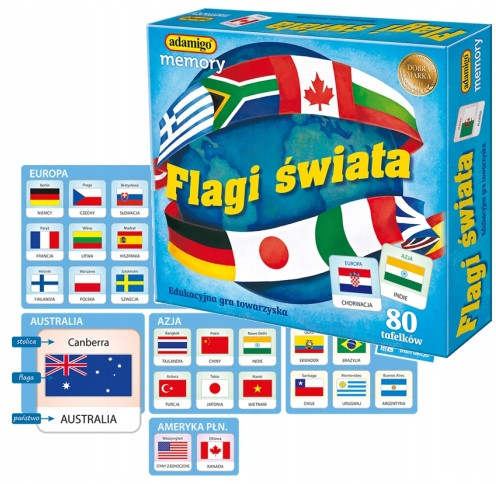 FLAGI Memory – Gra pamięciowa z flagami świata