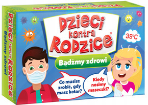 Dzieci Kontra Rodzice Bądźmy Zdrowi Gra Rodzinna Quiz Zagadki 7+ Kangur